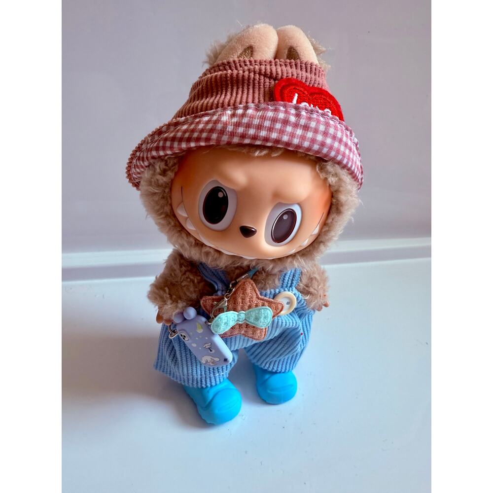Labubu Outfit – For Your Shelf Squad! - NEW -  Blue overall Love